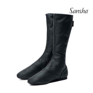 Black Sansha Canvas Character Boots – Size 14 | Stage & Rehearsal Ready